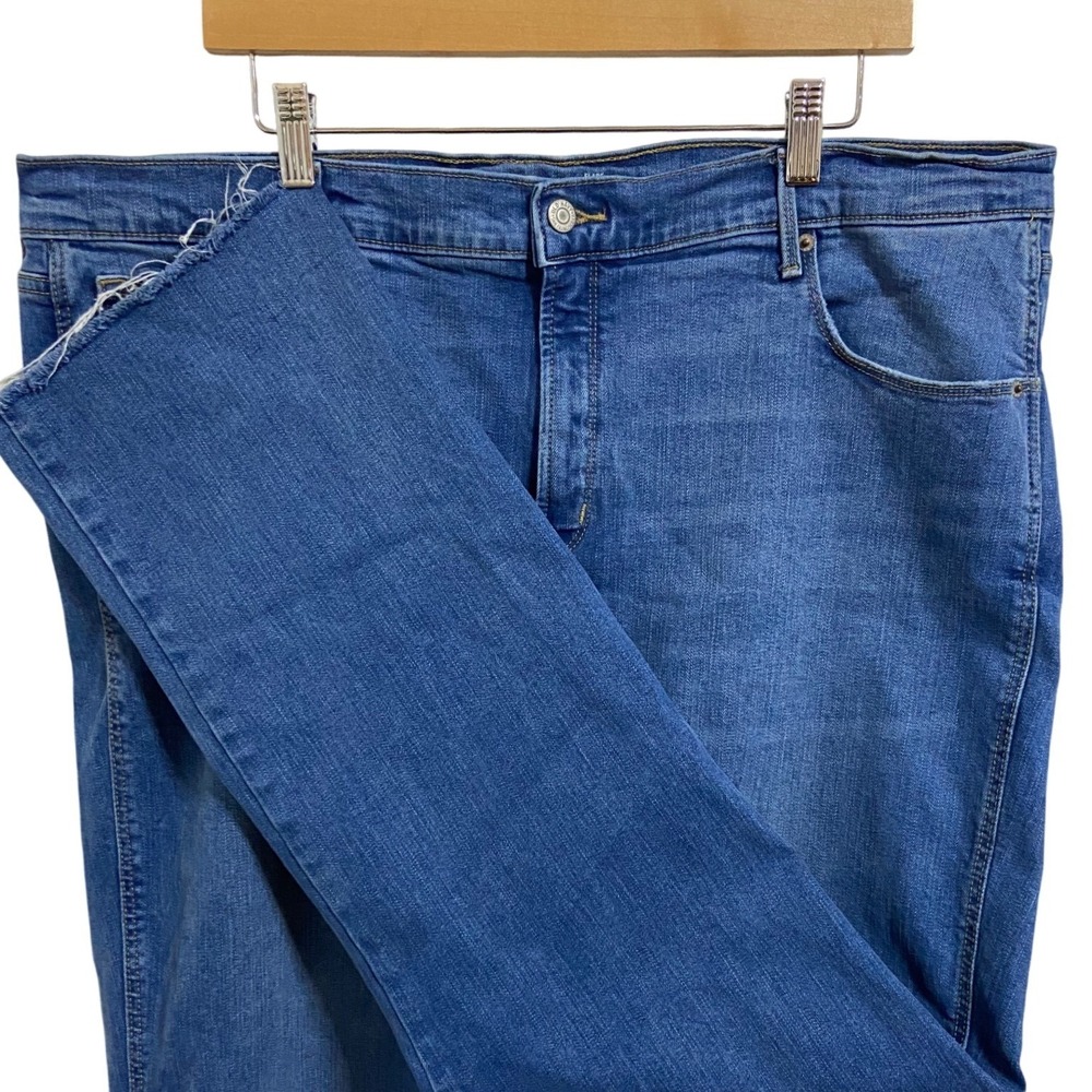 Old Navy High Rise Flare Ankle Jeans Medium Wash Raw‎ Hem 20 Tall Slim Pocket - Picture 11 of 11